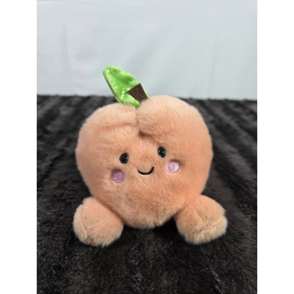 Aurora Palm Pals Perfect Peach Plush Stuffed Animal Fruit Toy Peach Pink Kawaii